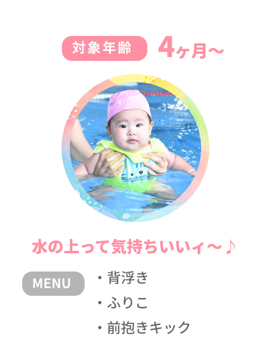 対象年齢4ヶ月～